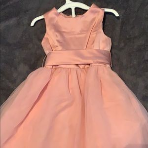 Pink flower girl dress